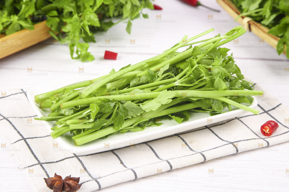 一盘水芹菜