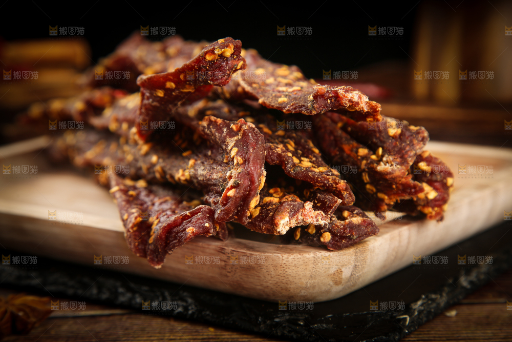 一盘麻辣牛肉干