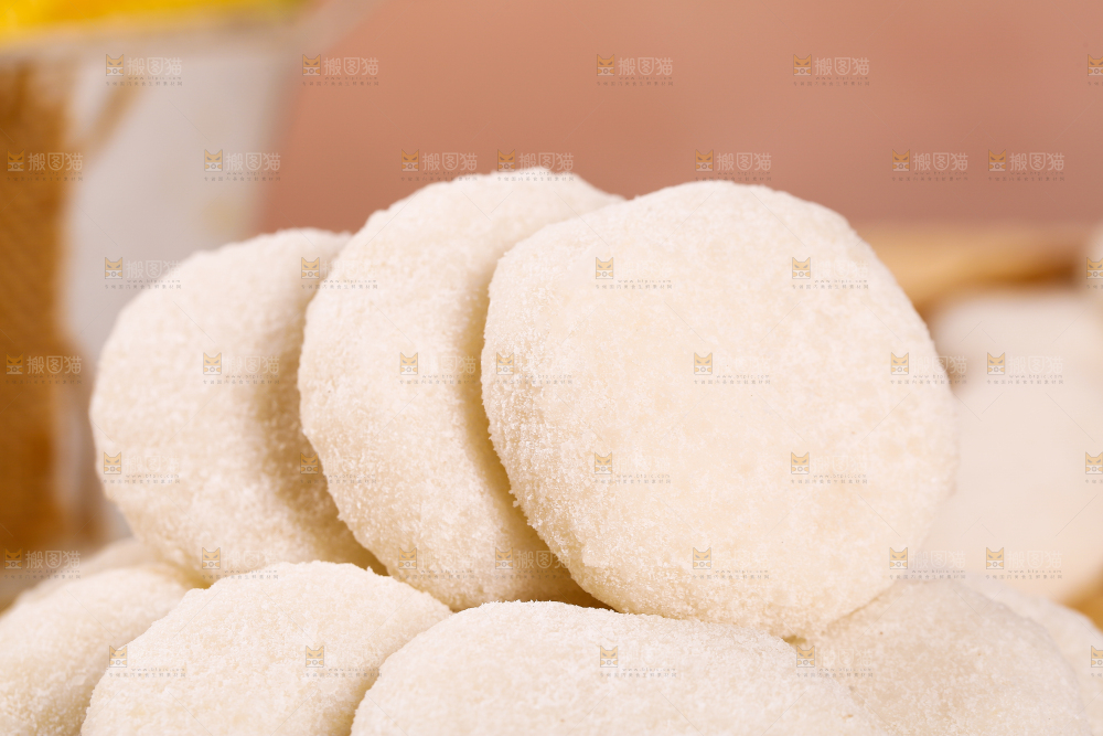 一盘手工糍粑