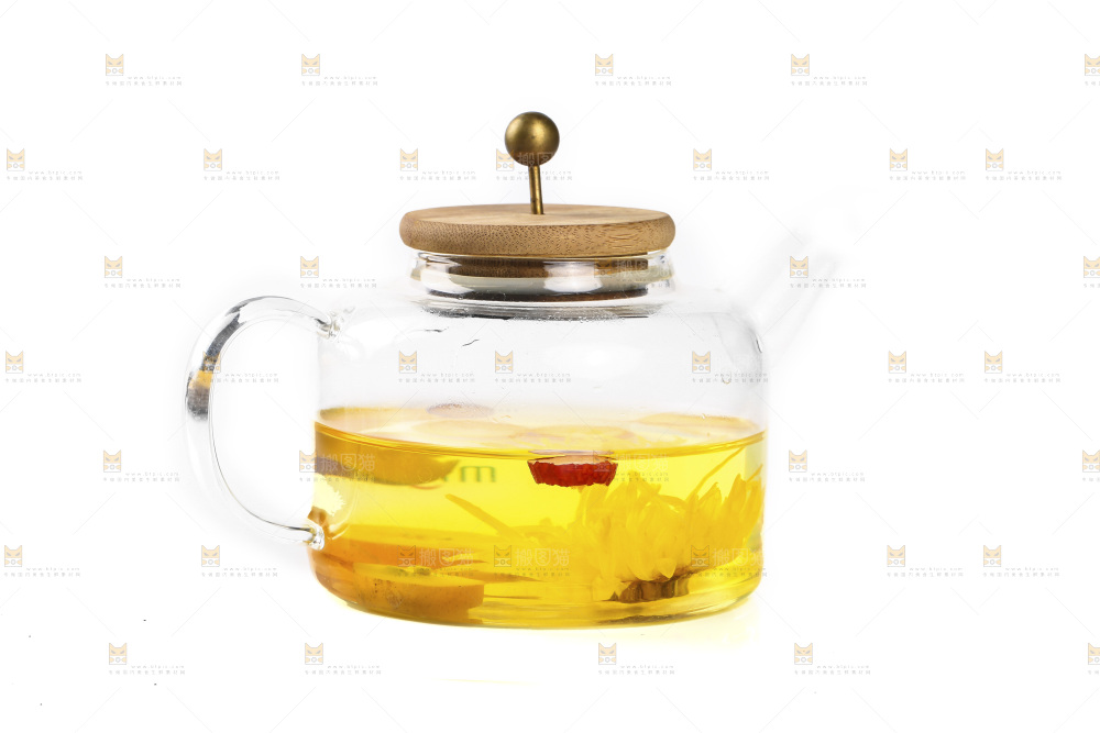 茶壶里泡着金丝皇菊