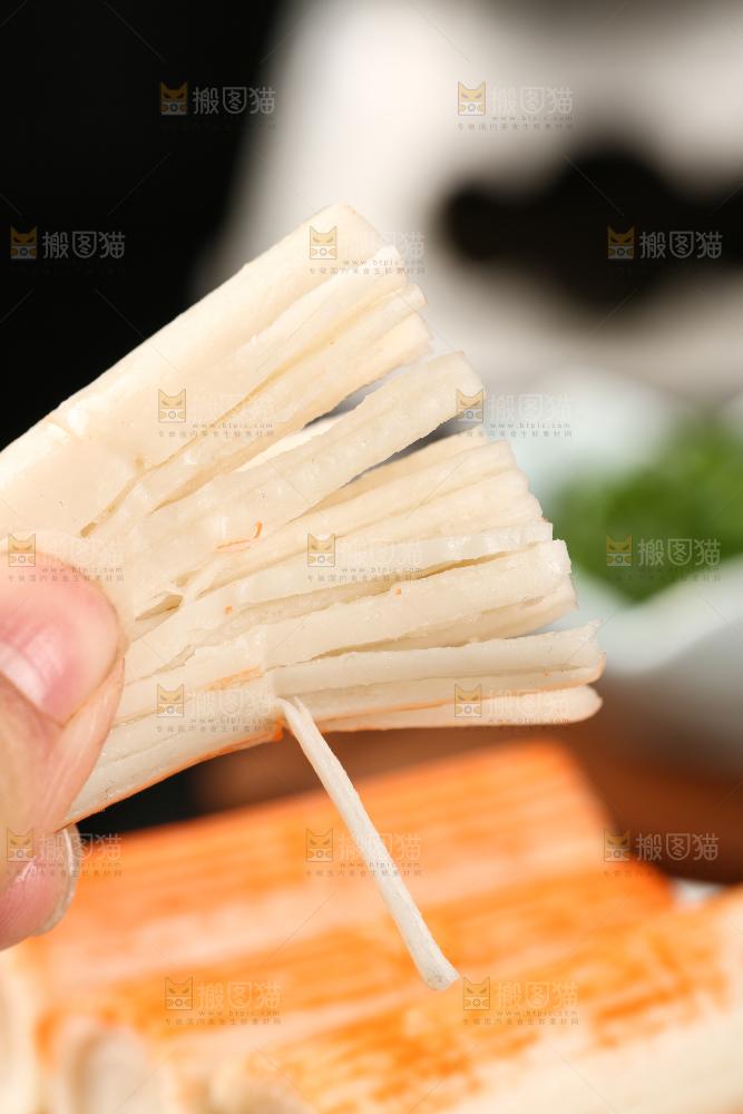 手撕开的蟹柳