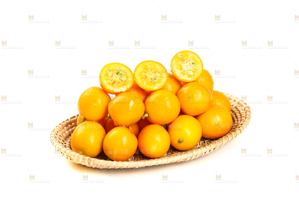 一篮新鲜金橘