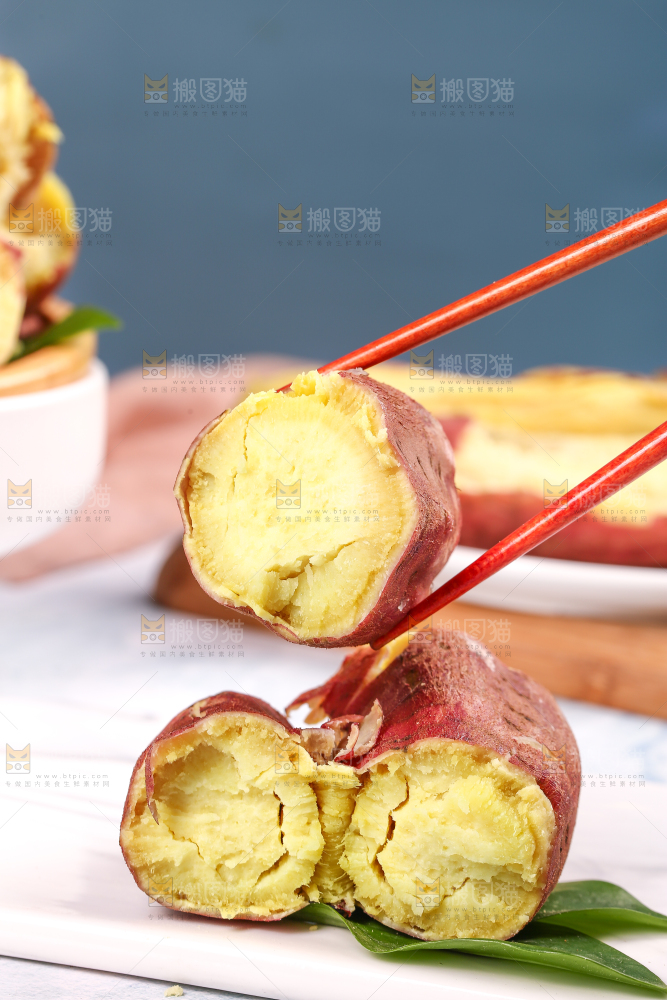 夹子上夹着板栗红薯