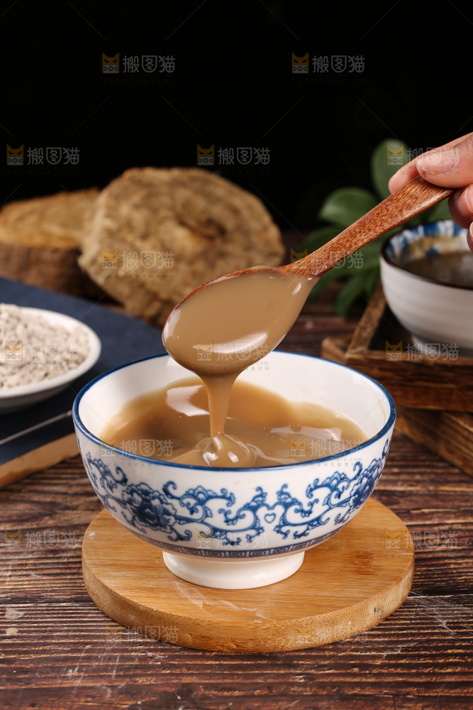 一碗冲泡过的柴葛粉