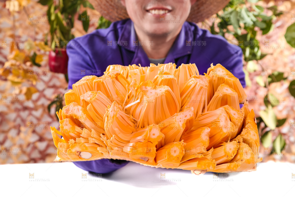 手里捧着菠萝蜜