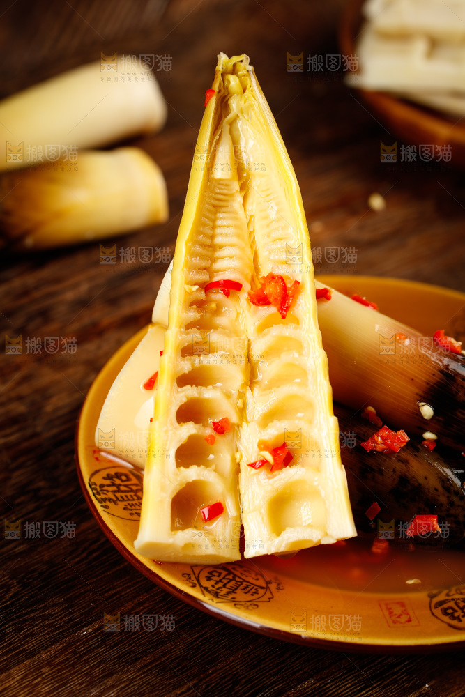 一盘香辣味手剥笋