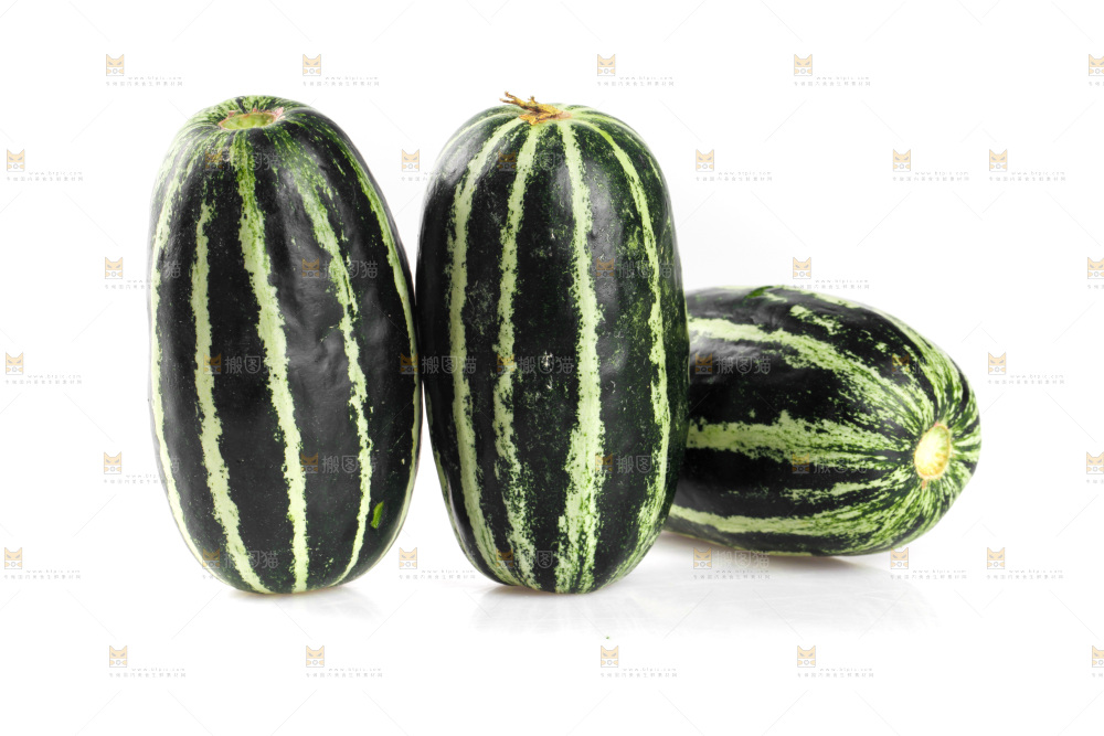 白底上的博洋9号甜瓜
