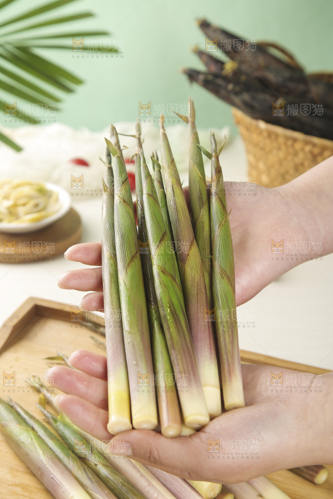 手里拿着小春笋