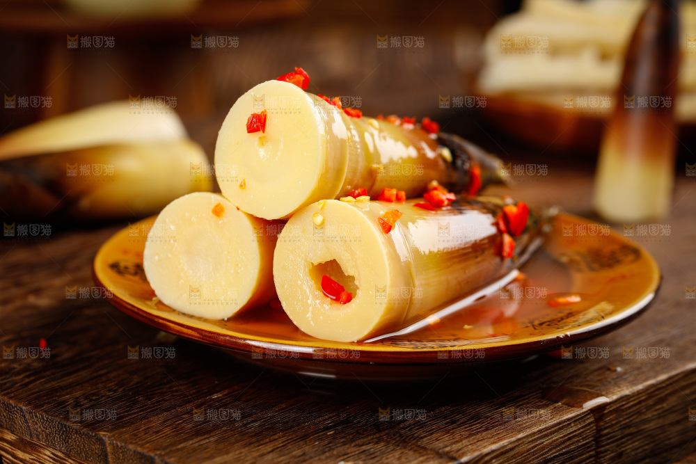 一盘香辣味手剥笋