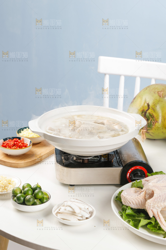 一锅椰子炖鸡