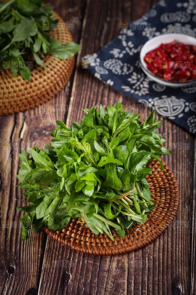 一堆新鲜枸杞菜