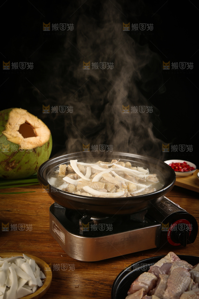 一锅椰子炖鸡
