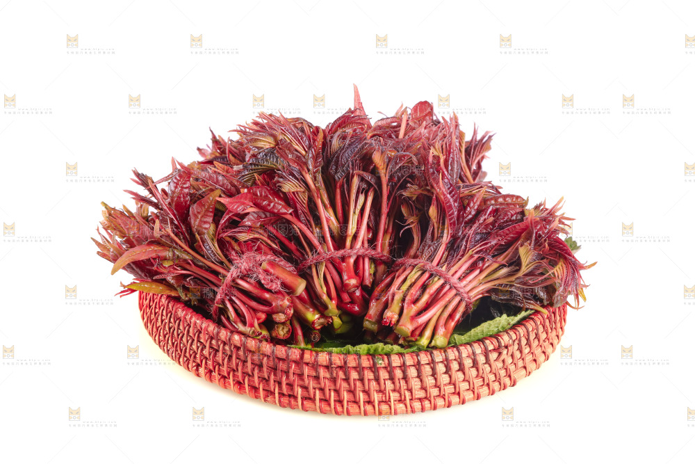 一篮红油香椿芽
