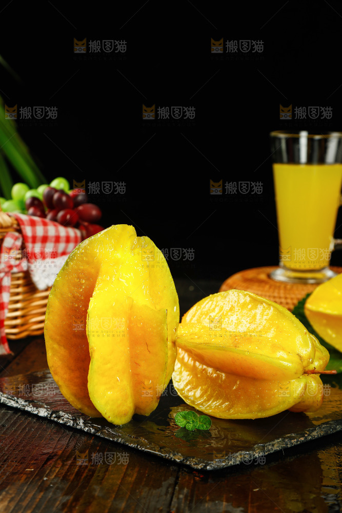 黑底上的漳州杨桃