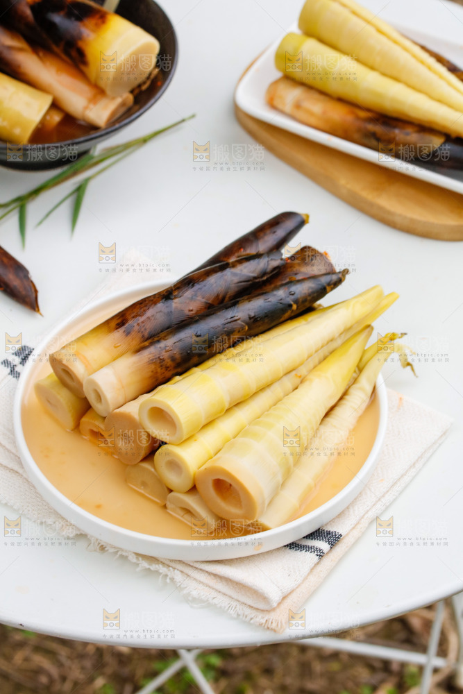 一盘老汤味手剥笋