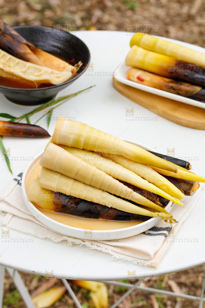 一盘老汤味手剥笋