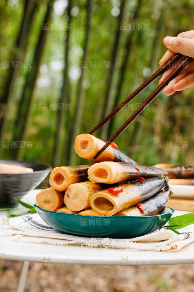 一盘香辣味手剥笋