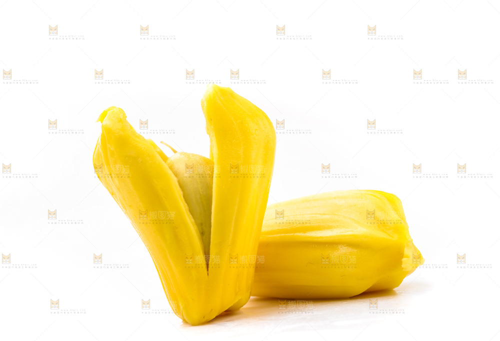 白底上放着海南菠萝蜜