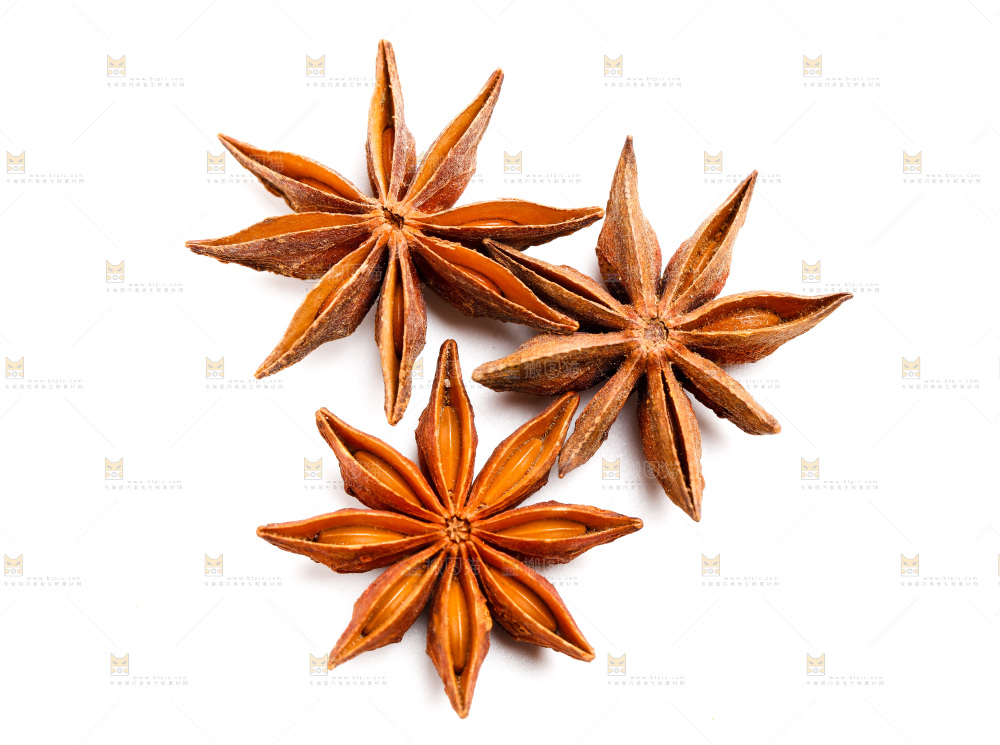 白底上的大茴香