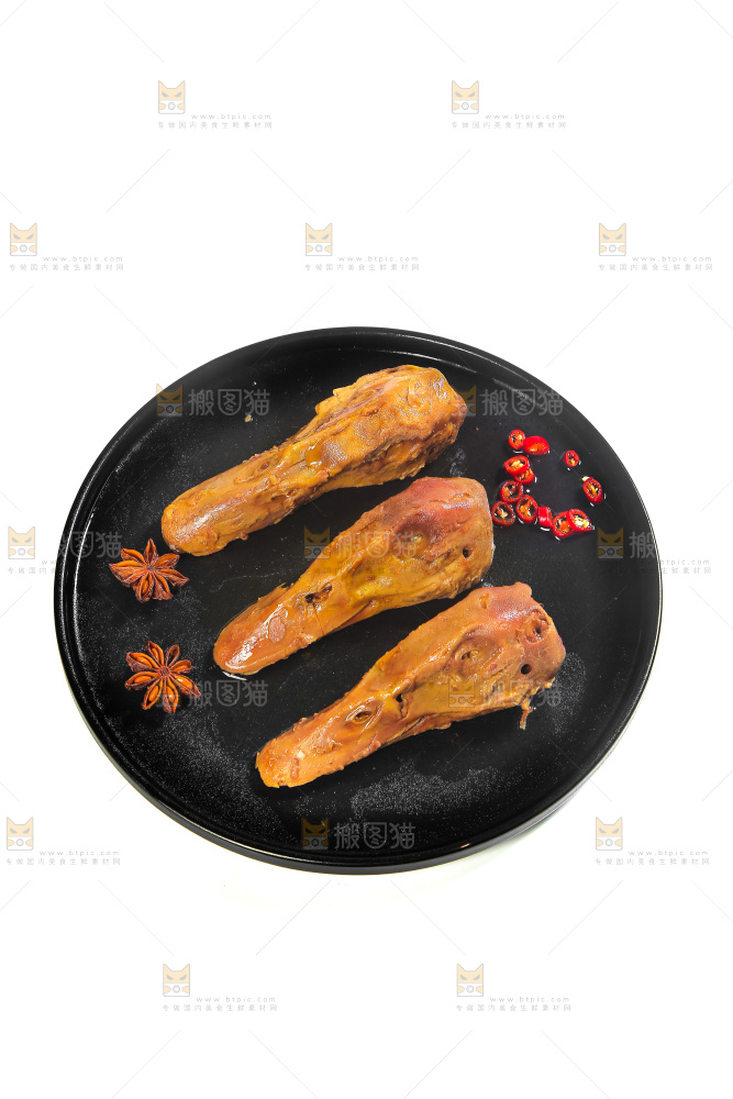 一盘麻辣鸭头