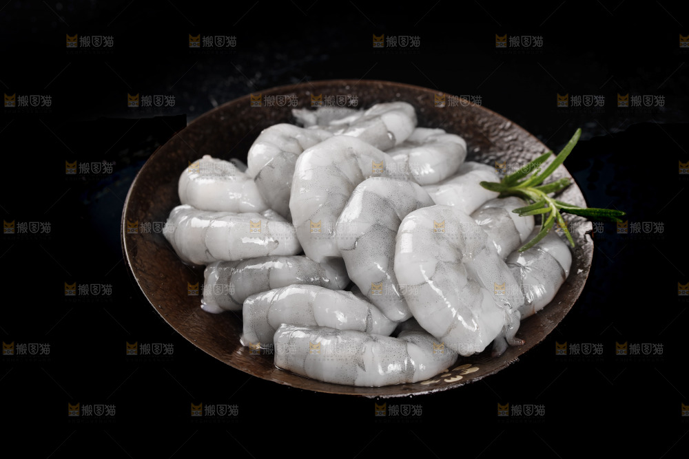 新鲜的大青虾仁