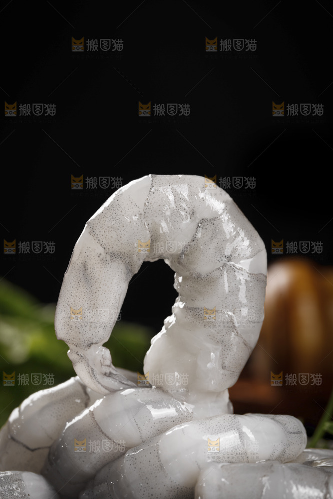 新鲜的大青虾仁