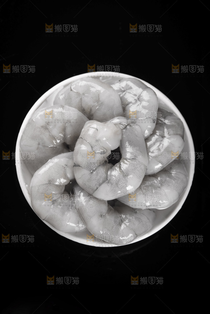 新鲜的大青虾仁