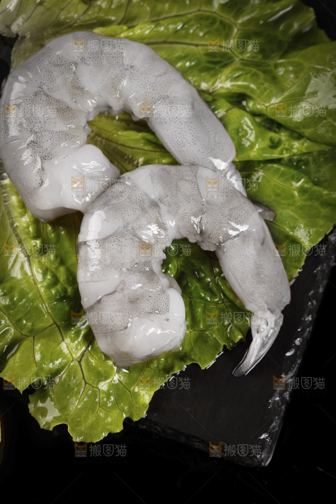 新鲜的大青虾仁