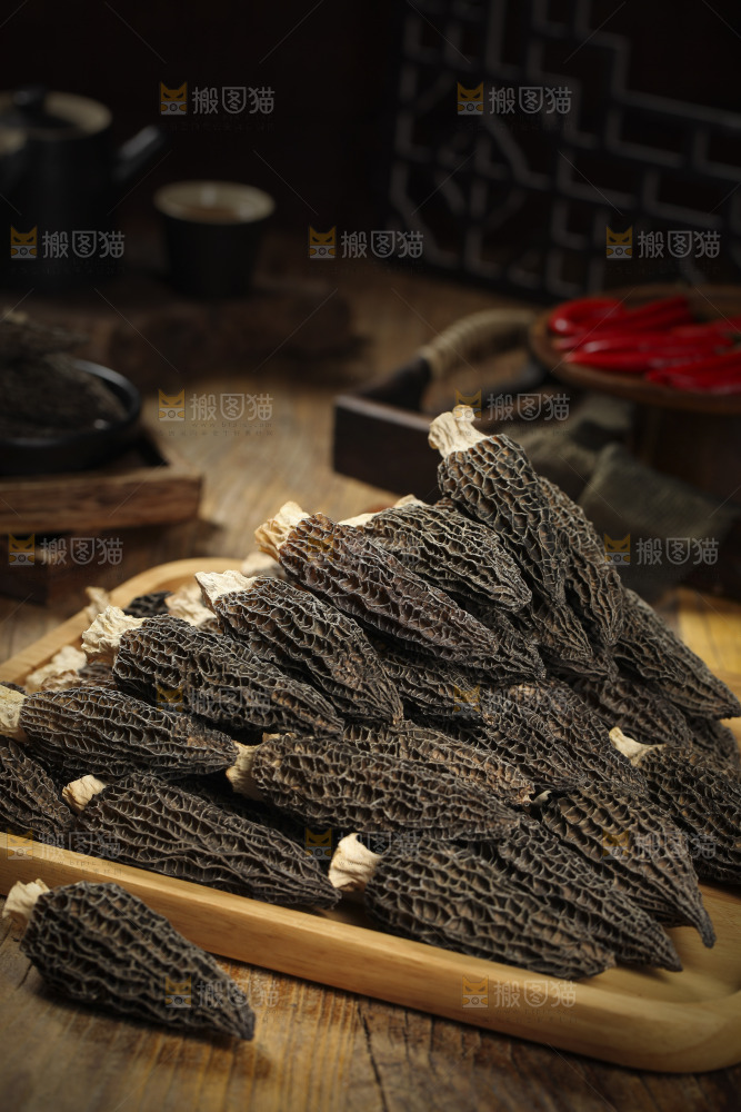 一盘干羊肚菌