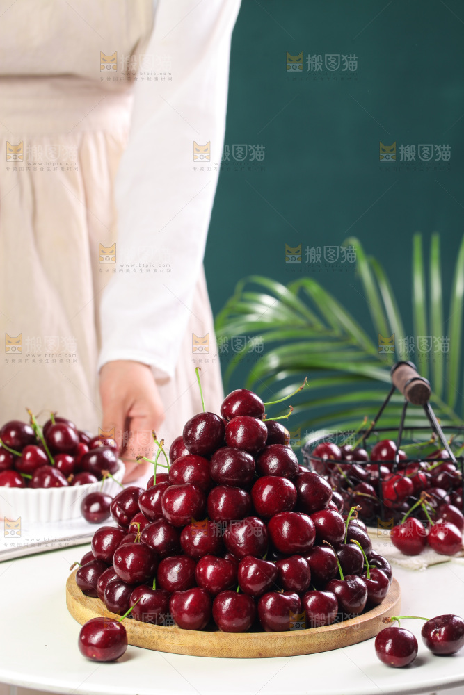 一堆山东大樱桃