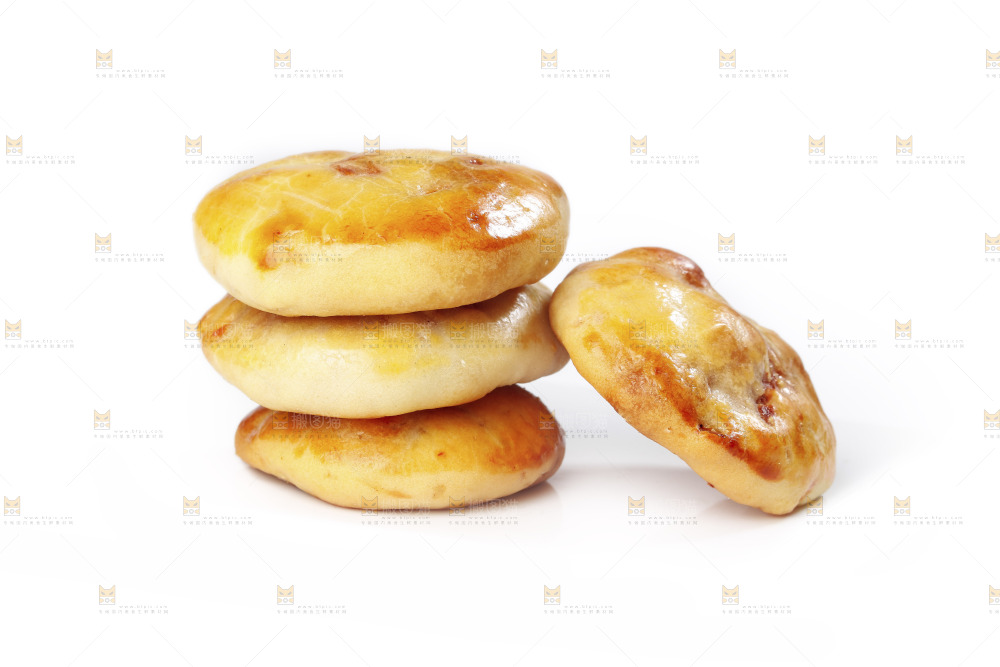 白底上放着鸡仔饼