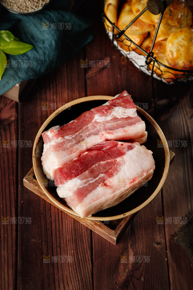 一盘五花肉