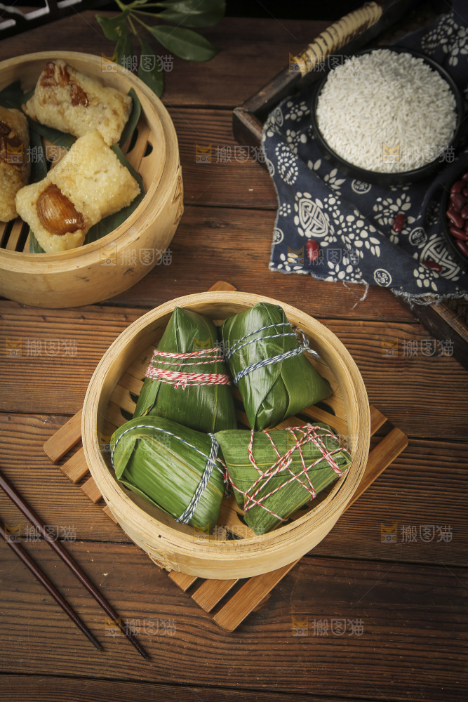 一笼糯米粽