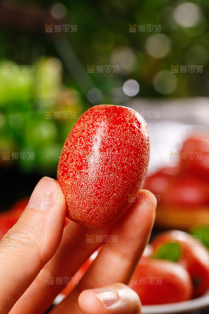 手里拿着羊奶果
