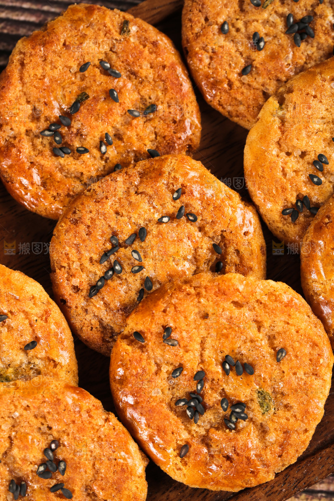 鸡仔饼纹理