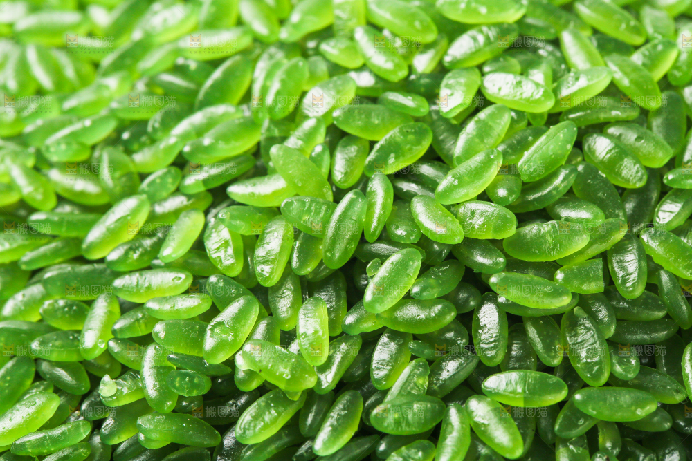 一堆香糯绿竹米