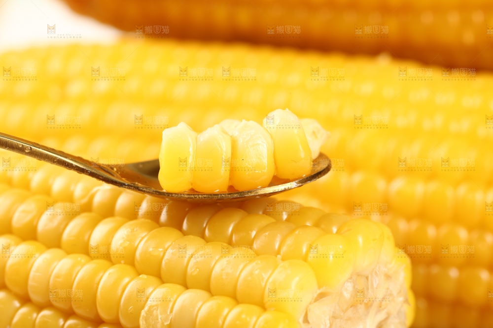 勺子里的玉米粒