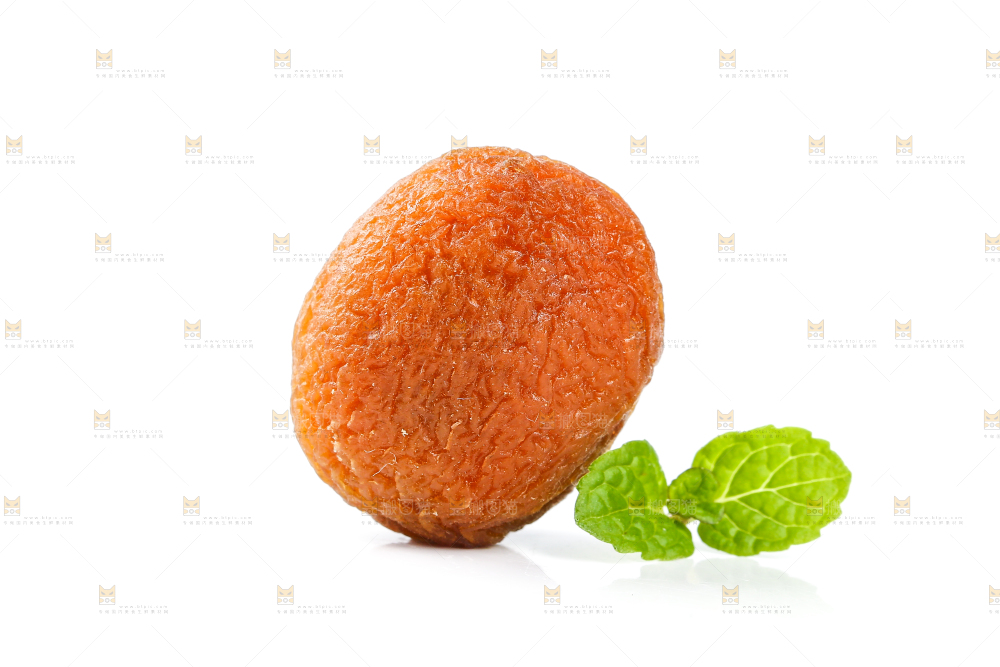 白底上的吊干杏