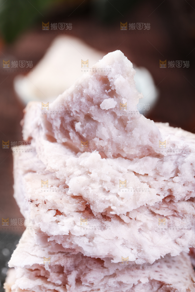 蒸熟的芋头特写
