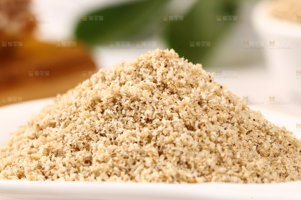 碟子里装着芝麻粉
