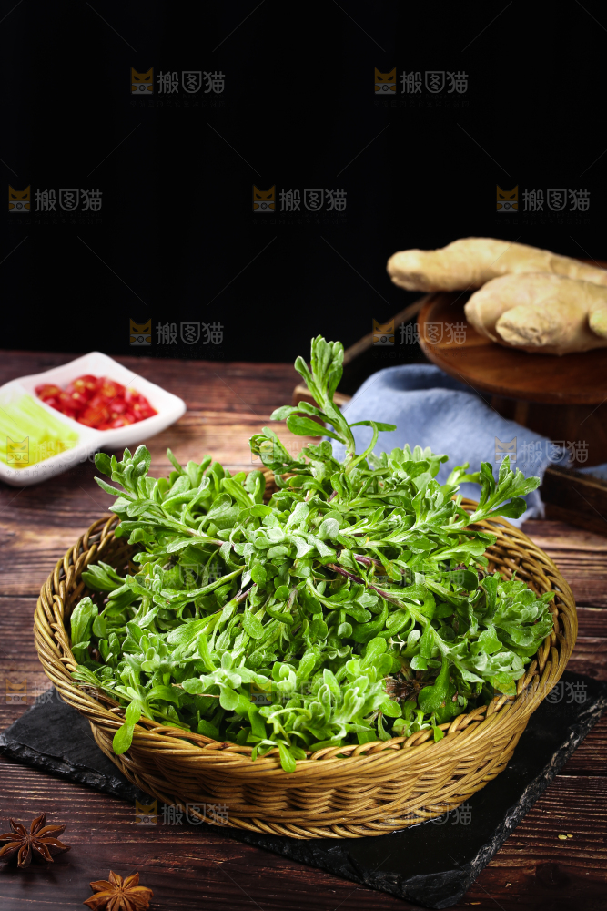 篮子里的清明草
