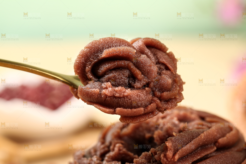 勺子上的豆沙馅