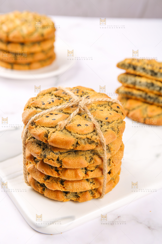 一捆芝麻夹心桃酥饼