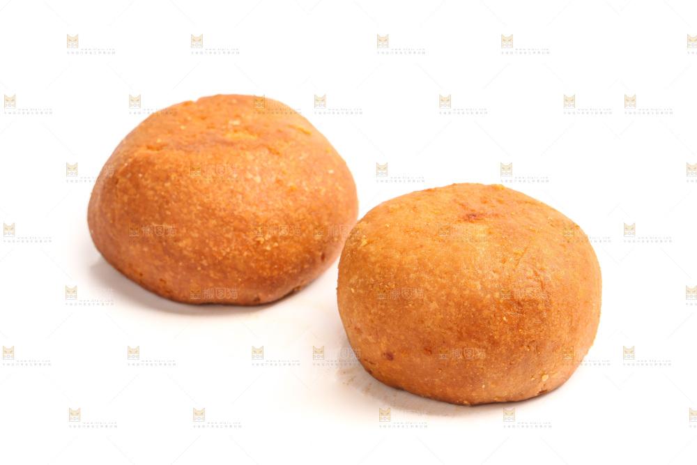 白底上的火腿月饼