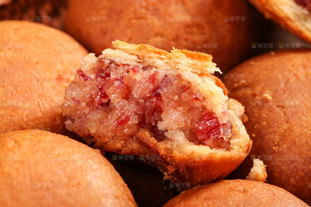 火腿月饼纹理