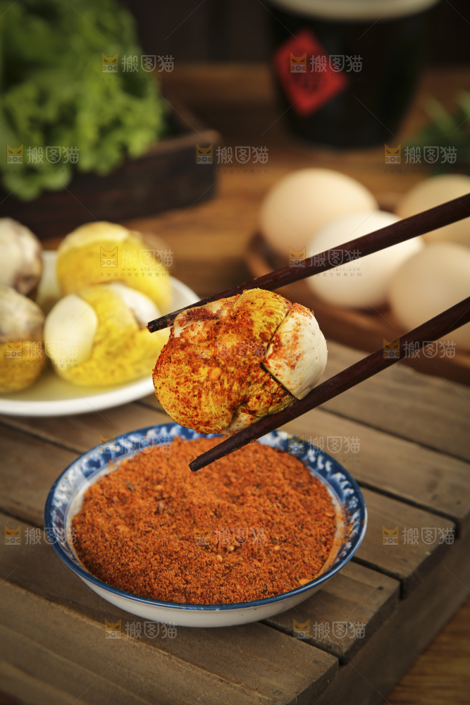 筷子上夹着活珠子