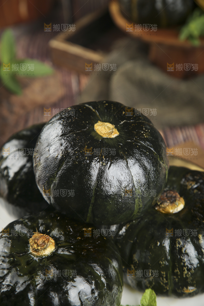 新鲜的贝贝南瓜