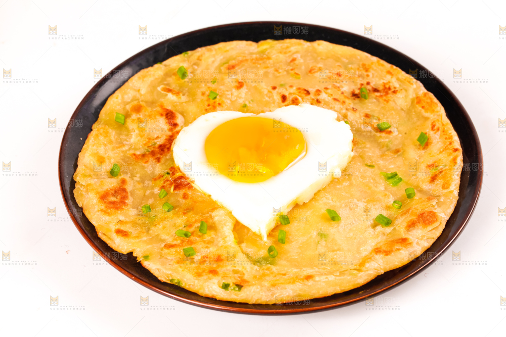 盘子里的煎手抓饼