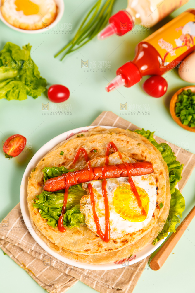 盘子里的手抓饼