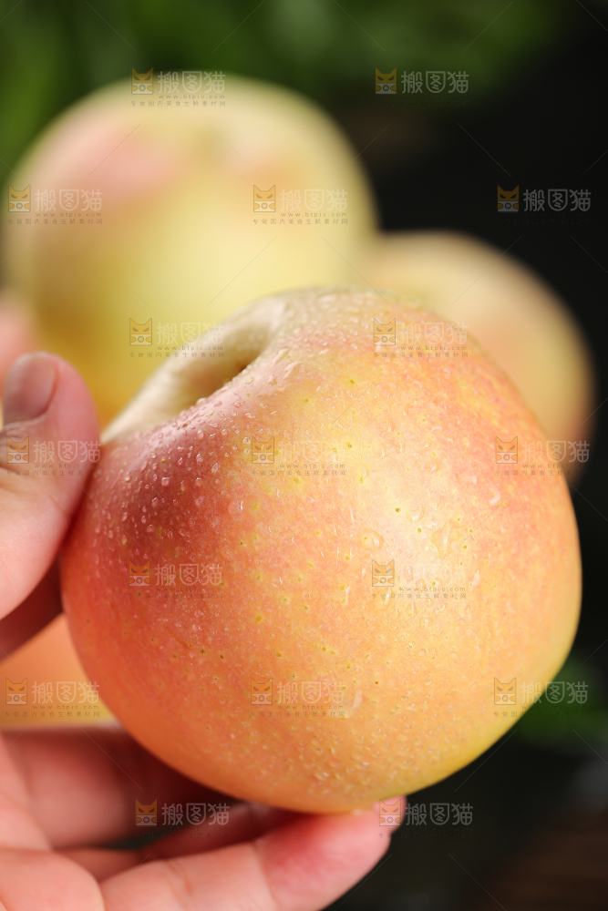 手拿着嘎啦果